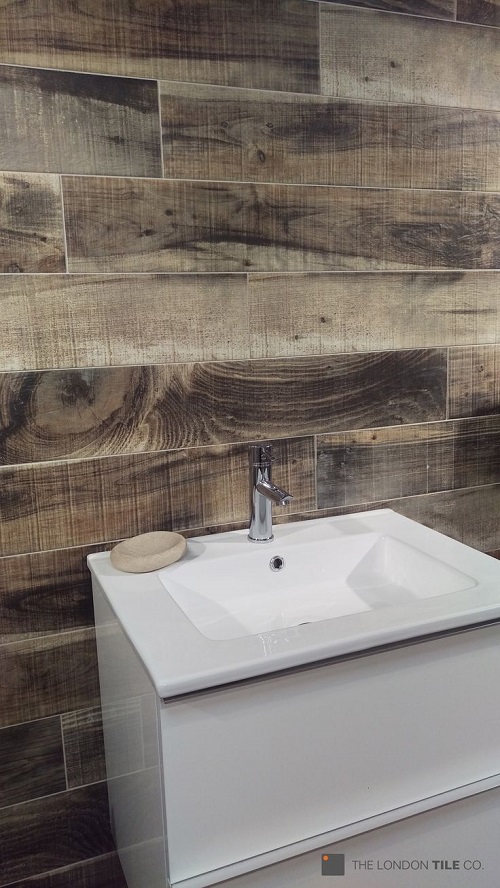 Burnt Pallet Wood Plank 6x36 Room Scene Tile For Less Utah